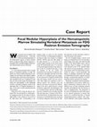 Research paper thumbnail of Focal Nodular Hyperplasia of the Hematopoietic Marrow Simulating Vertebral Metastasis on FDG Positron Emission Tomography