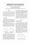 Research paper thumbnail of A Highly Efficient Low Dropout Voltage Regulator with NMOS Pass Device for aWireless Sensor Node