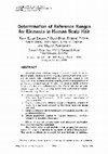 Research paper thumbnail of Determination of reference ranges for elements in human scalp hair