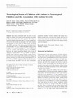 Research paper thumbnail of Toxicological status of children with autism vs. neurotypical children and the association with autism severity