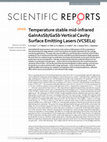 Research paper thumbnail of Temperature stable mid-infrared GaInAsSb/GaSb Vertical Cavity Surface Emitting Lasers (VCSELs)