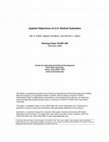 Research paper thumbnail of Implied objectives of US biofuel subsidies