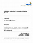 Research paper thumbnail of Evaluating high pH for control of dreissenid mussels