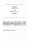 Research paper thumbnail of Connecting employee representatives' response at European level? A comparative study of multinational subsidiaries in Europe in two sectors