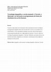 Research paper thumbnail of Tecnologia tipográfica e escrita manual: o Unicode, o Opentype e as inovações na programação de fontes de simulação da escrita humana