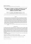 Research paper thumbnail of The impact of changes in climate and land use on soil erosion, transport and deposition of suspended sediment in the River Rhine