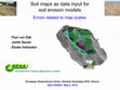 Research paper thumbnail of Soil maps as data input for soil erosion models: errors related to map scales