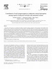 Research paper thumbnail of Contribution of neck proprioception to subjective vertical perception among experts in physical activities and untrained women