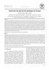 Research paper thumbnail of Valoración del patrimonio geológico en Europa (Valuation of geoheritage in Europe)