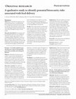 Research paper thumbnail of A qualitative study to identify potential biosecurity risks associated with feed delivery