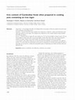 Research paper thumbnail of Iron content of Cambodian foods when prepared in cooking pots containing an iron ingot