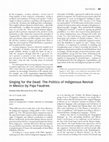 Research paper thumbnail of Review of "Singing for the Dead: The Politics of Indigenous Revival in Mexico", by Paja Faudree.