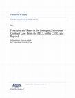 Research paper thumbnail of Principles and Rules in the Emerging European Contract Law: From the PECL to the CESL, and Beyond