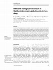 Research paper thumbnail of Different biological behaviour of Waldenstrom macroglobulinemia in two dogs