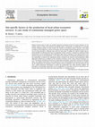 Research paper thumbnail of Site-specific factors in the production of local urban ecosystem services: a case study of community-managed green space