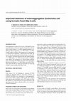 Research paper thumbnail of Improved detection of enteroaggregative Escherichia coli using formalin-fixed HEp-2 cells