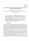 Research paper thumbnail of Contribution à l'étude des caractéristiques du sable de dune et de son effet sur le comportement des bétons autoplaçants