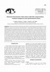 Research paper thumbnail of Behavioral Characteristics of Bos indicus Cattle after a Superovulatory Treatment Compared to Cows Synchronized for Estrus