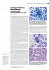 Research paper thumbnail of Cytological features of mandibular actinomycotic osteomyelitis in a cow