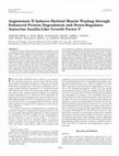 Research paper thumbnail of Angiotensin II Induces Skeletal Muscle Wasting through Enhanced Protein Degradation and Down-Regulates Autocrine Insulin-Like Growth Factor I 1