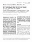 Research paper thumbnail of Structure-based prediction of insertion-site preferences of transposons into chromosomes