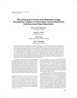 Research paper thumbnail of Recurring sport events and destination image perceptions: impact on active sport tourist behavioral intentions and place attachment