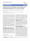 Research paper thumbnail of Improvement of Eucalyptus sp for biomass and bioenergy production in the north of Spain