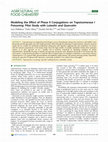 Research paper thumbnail of Modeling the effect of phase II conjugations on topoisomerase I poisoning: pilot study with luteolin and quercetin