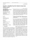 Research paper thumbnail of Detailed vs. Simplified Tread Tire Model for Steady-State Rolling Analysis