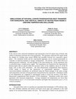 Research paper thumbnail of SIMULATIONS OF NATURAL CONVECTION/RADIATION HEAT TRANSFER FOR HORIZONTAL AND VERTICAL ARRAYS OF HEATED RODS INSIDE A UNIFORM TEMPERATURE ENCLOSURE