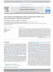 Research paper thumbnail of The usefulness of transplantation studies in monitoring of metals in the marine environment: South African experience