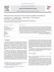 Research paper thumbnail of Protocol for the assessment of viral retention capability of membranes