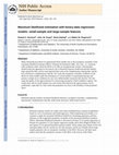 Research paper thumbnail of Maximum likelihood estimation with binary-data regression models: small-sample and large-sample features