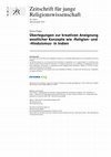 Research paper thumbnail of Überlegungen zur kreativen Aneignung westlicher Konzepte wie ›Religion‹ und ›Hinduismus‹ in Indien