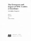 Research paper thumbnail of R&D centres of excellence in Canada