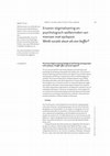 Research paper thumbnail of Ervaren stigmatisering en psychologisch welbevinden van mensen met epilepsie