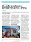 Research paper thumbnail of Characterizing loss and damage from climate change