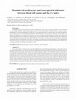 Research paper thumbnail of Dynamics of erythrocytes and cross-spectral coherence between blood cell counts and the Dst index