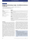 Research paper thumbnail of Predictors of continued playing or singing - from childhood and adolescence to adult years