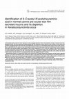 Research paper thumbnail of Identification of 9-O-acetyl-N-acetylneuraminic acid in normal canine pre-ocular tear film secreted mucins and its depletion in Keratoconjunctivitis sicca