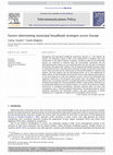 Research paper thumbnail of Factors determining municipal broadband strategies across Europe