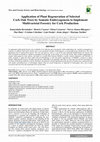 Research paper thumbnail of Application of plant regeneration of selected cork oak trees by somatic embryogenesis to implement multivarietal forestry for cork production