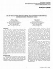 Research paper thumbnail of Use of Regular Rod Arrays to Model Heat Transfer From BWR Fuel Assemblies Inside Transport Casks