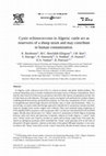 Research paper thumbnail of Cystic echinococcosis in Algeria: cattle act as reservoirs of a sheep strain and may contribute to human contamination