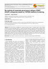 Research paper thumbnail of Re-ranking of corporate governance ratings of BIST XKURY companies based on TOPSIS method of ordering