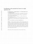 Research paper thumbnail of Localization in the ground state of a triple quantum well