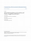 Research paper thumbnail of Mutual Informing Between IS Academia and Practice: Insights from KIWISR-5