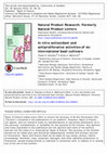 Research paper thumbnail of In Vitro Antioxidant and Antiproliferative Activities of 5-Hydroxymethylfurfural