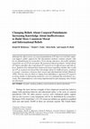 Research paper thumbnail of Changing Beliefs About Corporal Punishment: Increasing Knowledge About Ineffectiveness to Build More Consistent Moral and Informational Beliefs