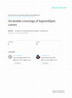 Research paper thumbnail of On double coverings of hyperelliptic curves